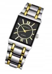  karóra klasszikus téglalap alakú tok unisex jól olvasható számlap arany ezüst