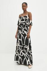 ANSWEAR vászon ruha - fekete L - answear - 29 990 Ft