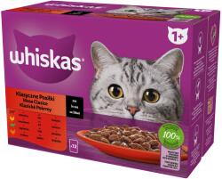 Whiskas nedves macskaeledel marhahús csirke bárány baromfi szósz 12x85 g