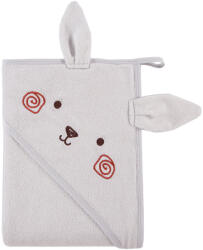 Eevi Frottír törölköző kapucnival MELLOW 100x100cm - szürke