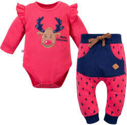 Eevi Szia rénszarvas babaruha készlet málna - 80