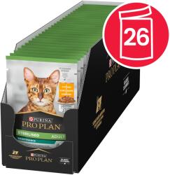 PRO PLAN Sterilizált Táp macskáknak Csirkével Lében 26x85 g