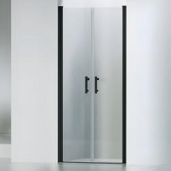 Water Fun Westy || Black 80 kétszárnyú nyíló zuhanyajtó, 195cm, 6mm, NANO (ZBW-800) - waterfun