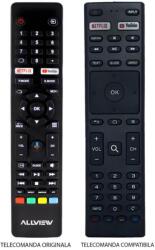 CLASS Telecomanda inlocuitoare compatibila TV Allview 50ePLAY6100-U 43ePLAY6100-U IR 1140 (397-1) (50ePLAY6100-U)