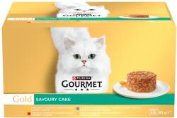 Gourmet Gold Savoury Cake macska konzerv csirke marha 48x85g