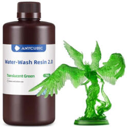 Anycubic Vízzel Mosható Resin 2.0 - Áttetsző Zöld, 1kg