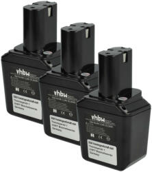 VHBW Elektromos szerszám akkumulátor Bosch 2607335012, 2607300002, 26073000002 - 2100 mAh 9, 6 V NiMH
