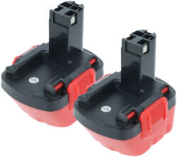 VHBW Elektromos szerszám akkumulátor Bosch 2 607 335 261, 2 60 7335 249 - 1500 mAh 12 V NiMH