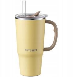 Buydeem Thermo bögre szívószállal 700 ml Buydeem DS57 sárga (DS57)