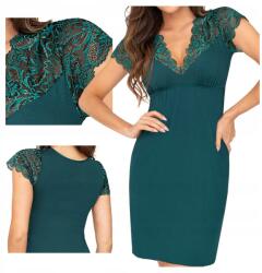 Donna Melania hálóing, Size XL, zöld, csipkés (elegancka sexy wiskoza koszulka)