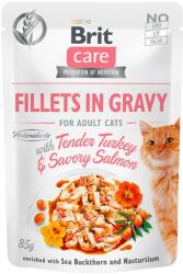 Brit Care pulyka- és lazacfilé szószban 24x85 g