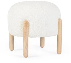 Bizzotto DAYLA fehér buklé puff