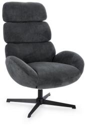 Bizzotto VIOLANTE szürke bársony fotel