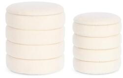 Bizzotto KATERINA fehér buklé puff