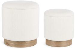 Bizzotto ZOYA fehér buklé puff - dodo - 138 290 Ft