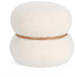 Bizzotto MIRKA fehér szövet puff