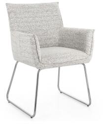 Bizzotto EVELYN ezüst szövet szék