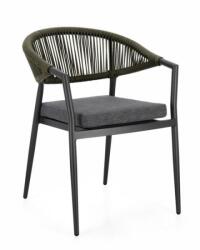 Bizzotto MILLOR szürke alumínium szék