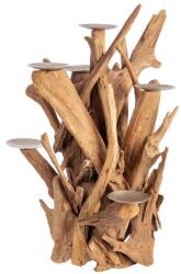 Bizzotto IZARA bézs fa gyertyatartó