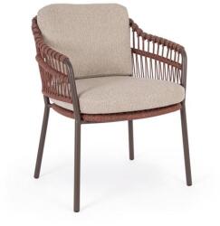 Bizzotto Homemotion TALAIA terrakotta acél kerti szék