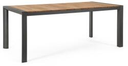 Bizzotto CAMERON fekete alumínium étkezőasztal