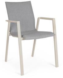 Bizzotto ODEON szürke alumínium szék