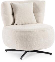 Bizzotto GONNIE fehér szövet fotel