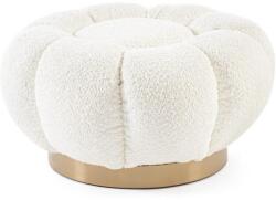Bizzotto FLOREL fehér buklé puff