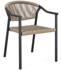 Bizzotto CANARIAS szürke alumínium szék