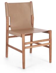 Bizzotto CAROLINE taupe bőr szék