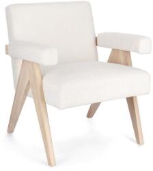 Bizzotto FAIZA fehér szövet fotel