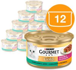 Gourmet Gold konzerv macskáknak nyúl, máj 12x85 g