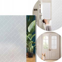  Ablakfólia Matt Dekoratív Öntapadós Fürdőszoba Nappali 75x300cm (folia okienna ochronna UV)