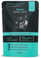 Fitmin Cat tasak sterilizált lazac 85 g (8595237015276)