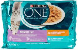 ONE tasakok macskáknak Érzékeny csirke, tonhal lében 48x85 g (12500585)