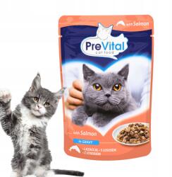 PreVital nedves macskaeledel lazac tasak szószban 100g (5999546170436)