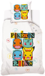 Pokémon Rocks ágyneműhuzat 140×200cm, 70×90 cm (CBX3230651POK) - ostore