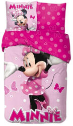 Minnie egér Disney Minnie Pink Polka Bow ágyneműhuzat 140×200cm, 65x65 cm (TSL249556)