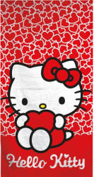 Hello Kitty Hearts fürdőlepedő, strand törölköző 70x140cm (Fast Dry)