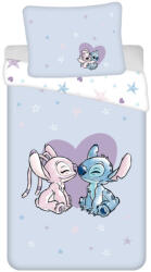 Stitch Disney Lilo és Stitch, A csillagkutya Heart ágyneműhuzat 140×200cm, 70×90 cm (JFK036396)