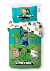 Minecraft Jungle Explore ágyneműhuzat 140×200cm, 70×90 cm (BRM021044) - ostore
