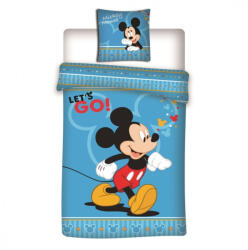 Mickey egér Disney Mickey Let's Go ágyneműhuzat 140×200cm, 63×63 cm microfibre (AYM186566)