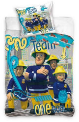 Sam a tűzoltó Team Goal ágyneműhuzat 140×200cm, 70x90 cm