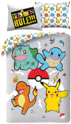 Pokémon Rule! ágyneműhuzat 140×200cm, 70×90 cm microfibre (HAX609772) - ostore