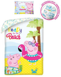 Peppa Malac Beach ágyneműhuzat 140×200cm, 70×90 cm