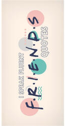 Jóbarátok Quotes fürdőlepedő, strand törölköző 70x140cm