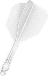Mission Fluturas si tija darts Mission Force 90 Vortex alb, fluturas No6 si tija medie (M001772)