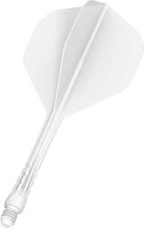 Mission Fluturas si tija darts Mission Force 90 Vortex alb, fluturas No2 si tija lunga (M001776)