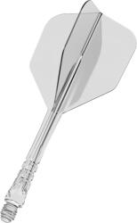 Mission Fluturas si tija darts Mission Force 90 Vortex transparent, fluturas No2 si tija lunga (M001812)