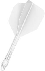Mission Fluturas si tija darts Mission Force 90 Vortex alb, fluturas No6 si tija lunga (M001773)